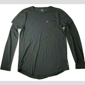 Hollister Layered Long Sleeve T-shirt Gray